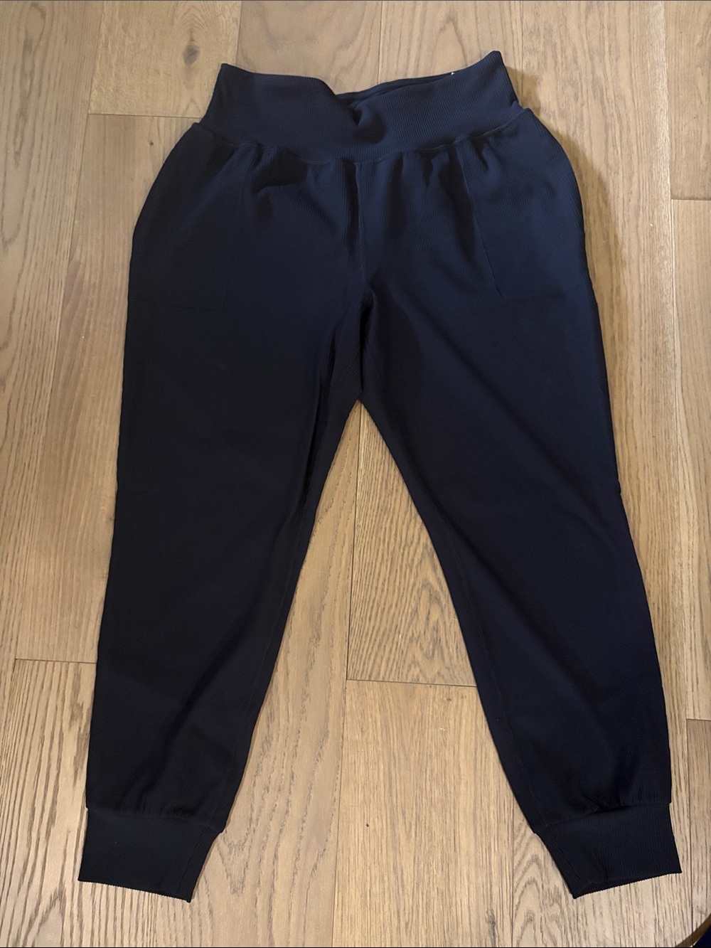 Athleta Black Womens Rib Waist salutation high rise jogger